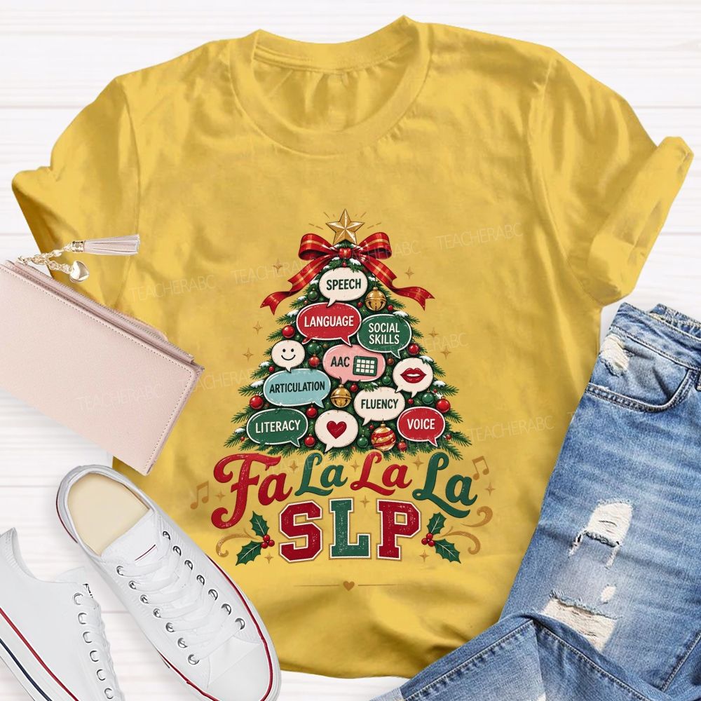 Growing Speech And Language All Season Long Teacher T-shirt
