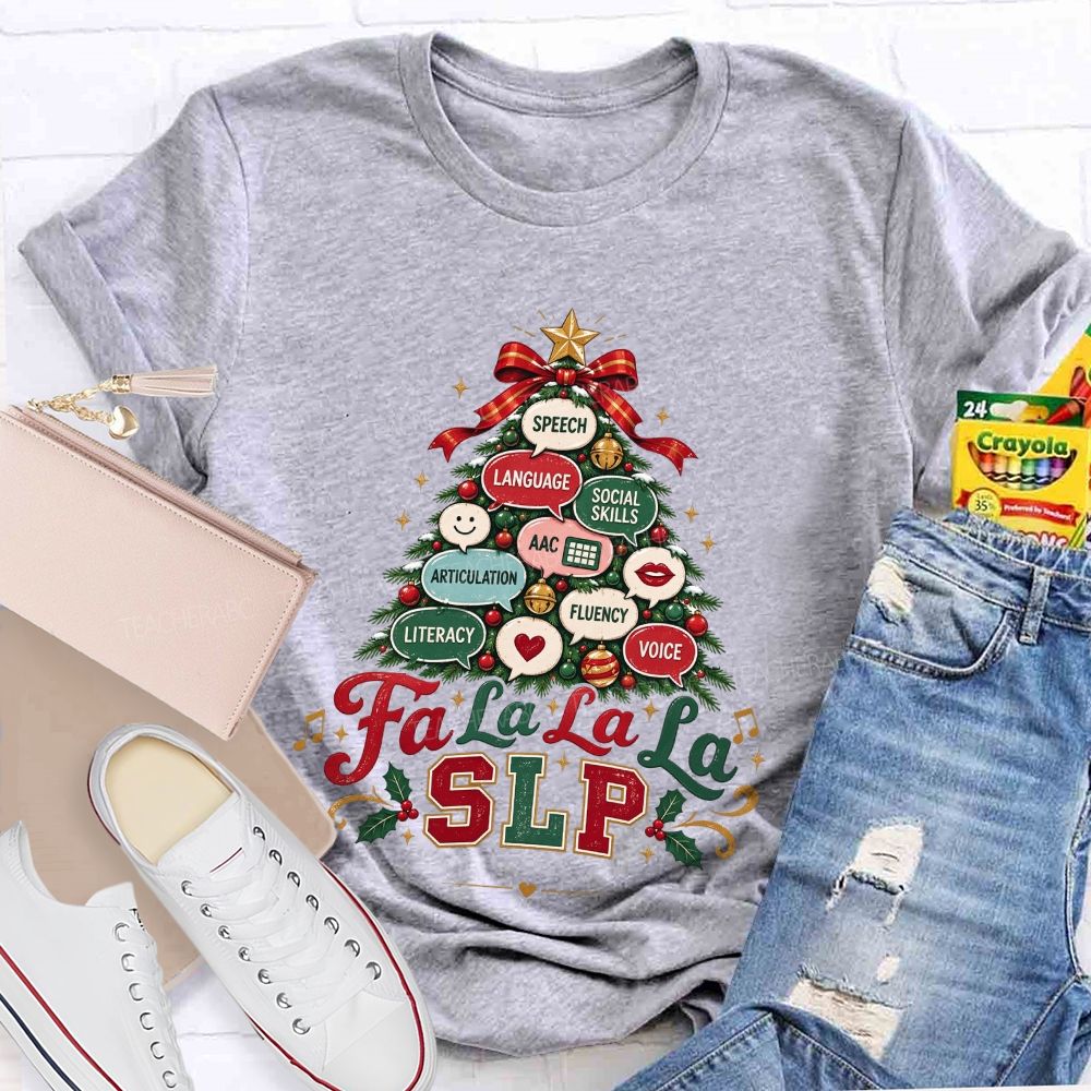 Growing Speech And Language All Season Long Teacher T-shirt