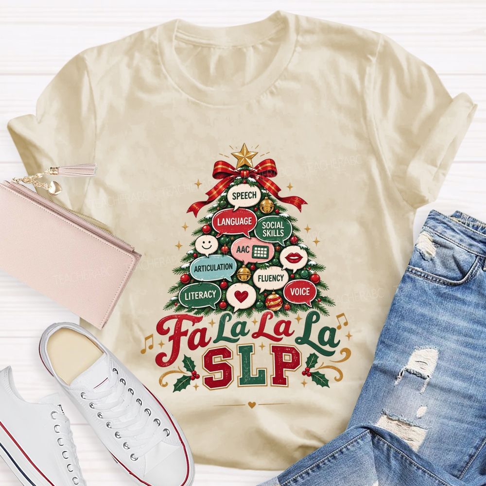Growing Speech And Language All Season Long Teacher T-shirt