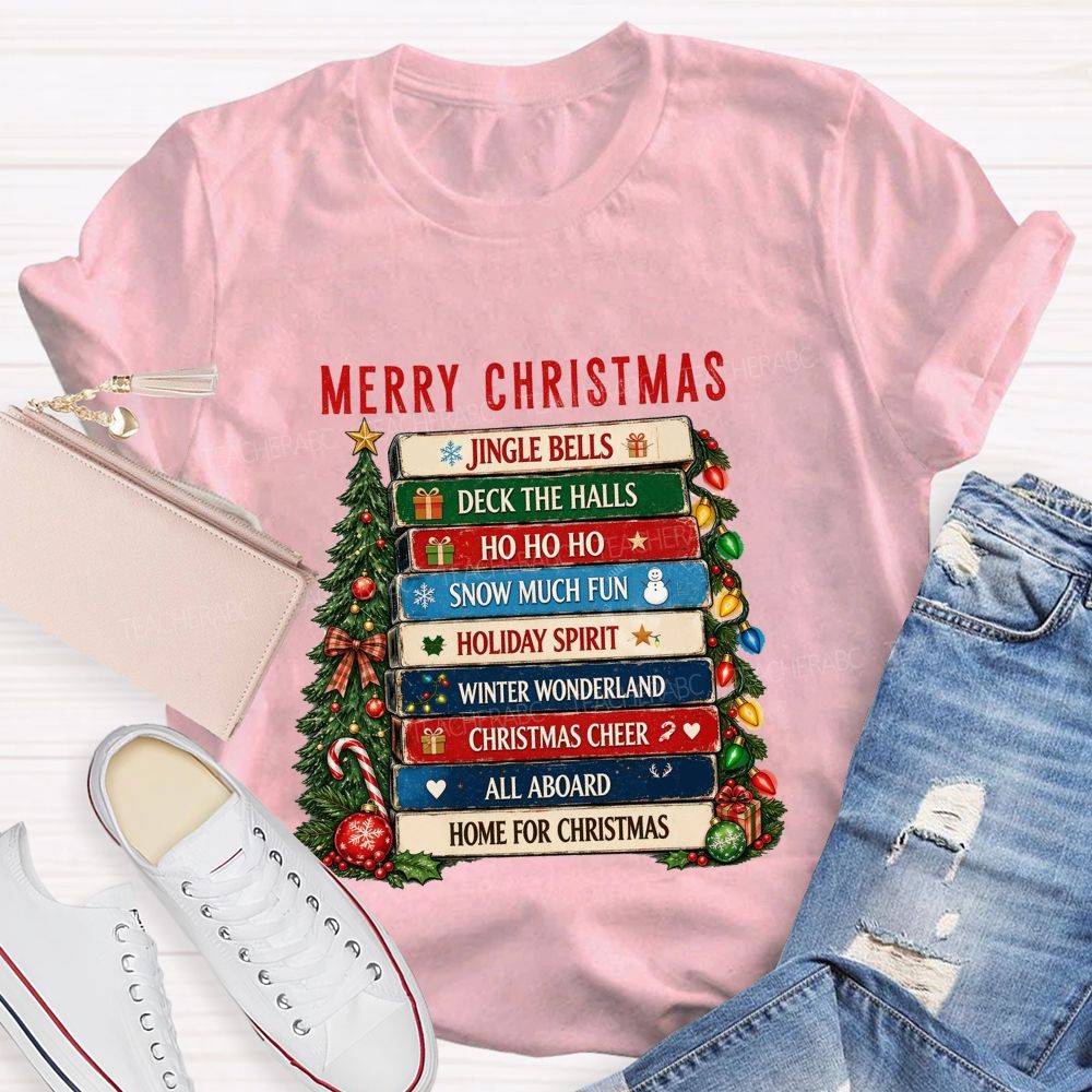 Merry Christmas Jingle Bell  Snow Much Fun Teacher T-shirt