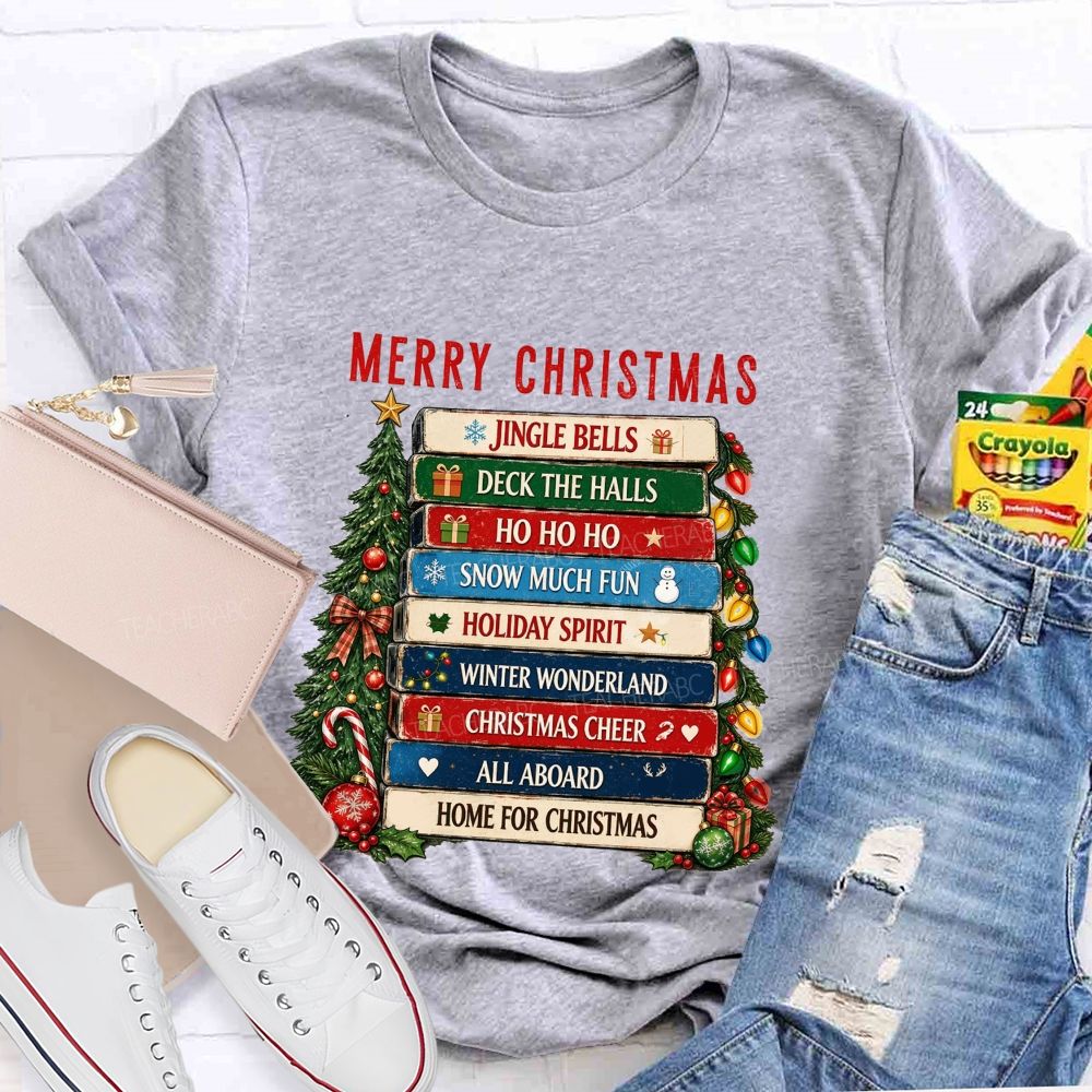 Merry Christmas Jingle Bell  Snow Much Fun Teacher T-shirt