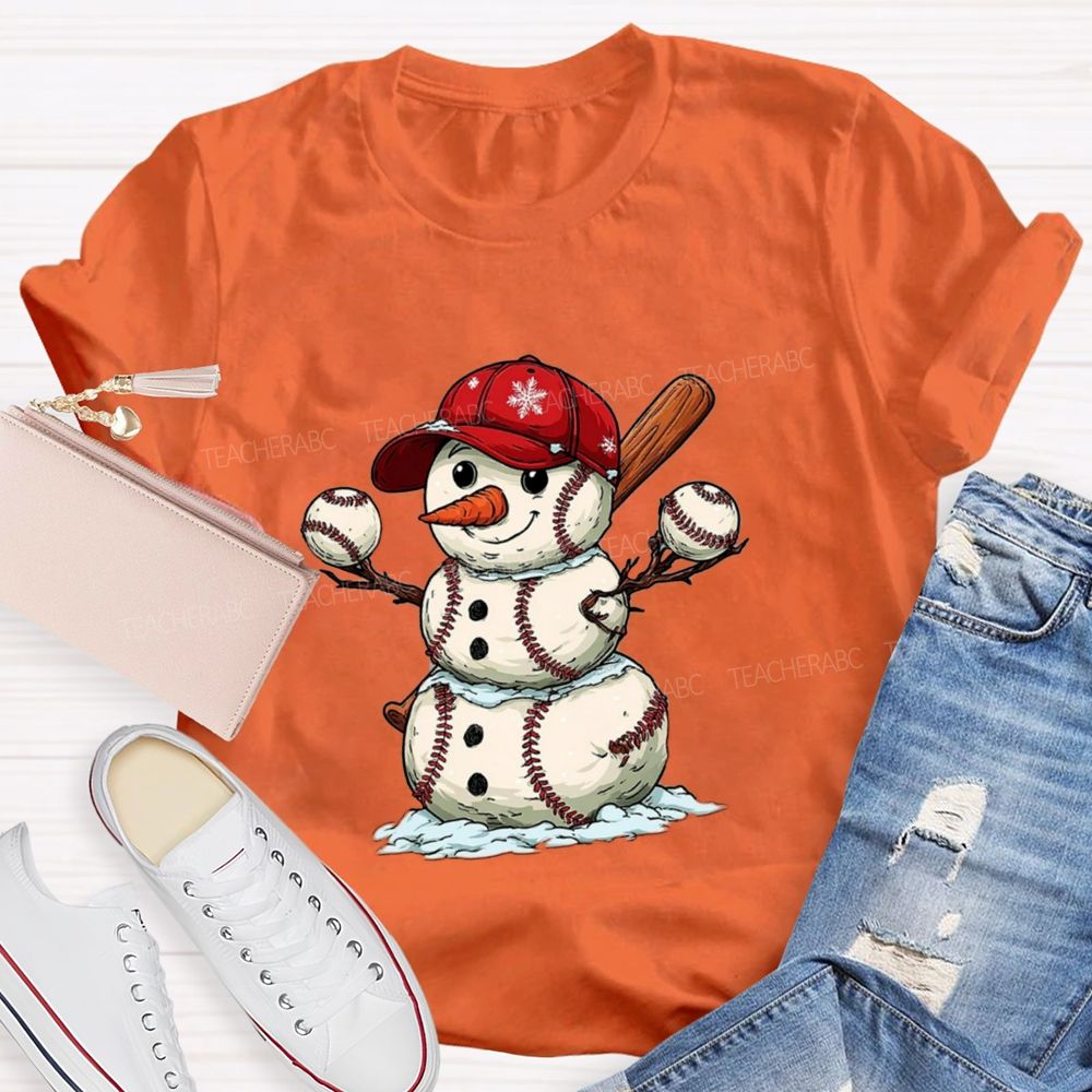 Snowman PE Teacher T-shirt