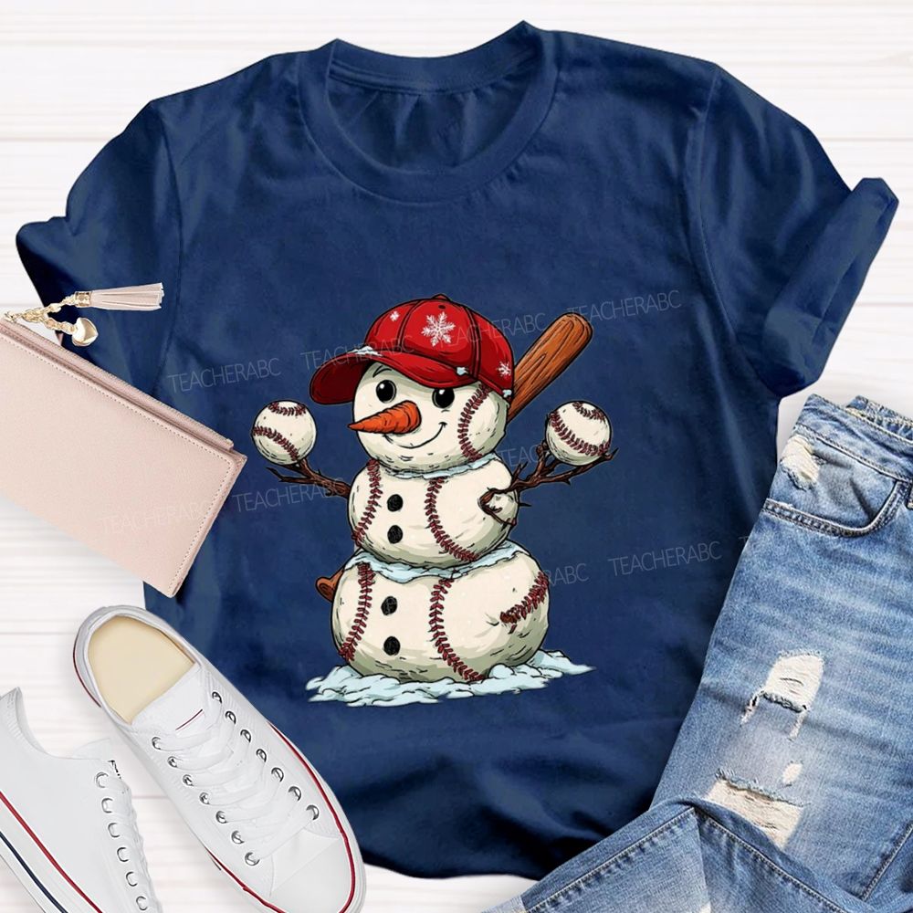 Snowman PE Teacher T-shirt