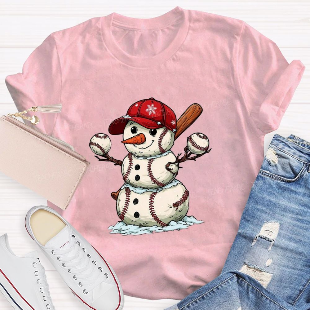 Snowman PE Teacher T-shirt