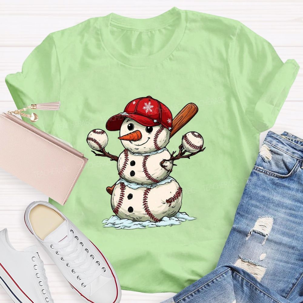 Snowman PE Teacher T-shirt
