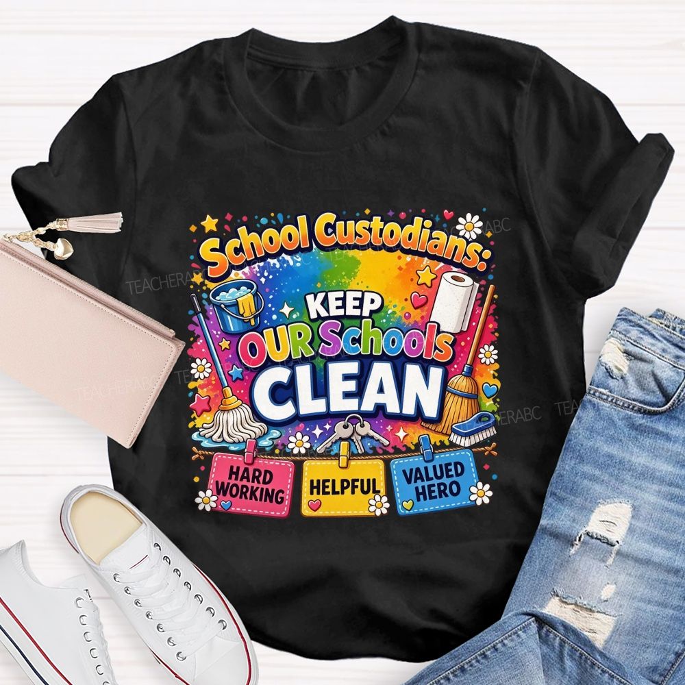 School Custodians Keep Our Schools Clean T-shirt