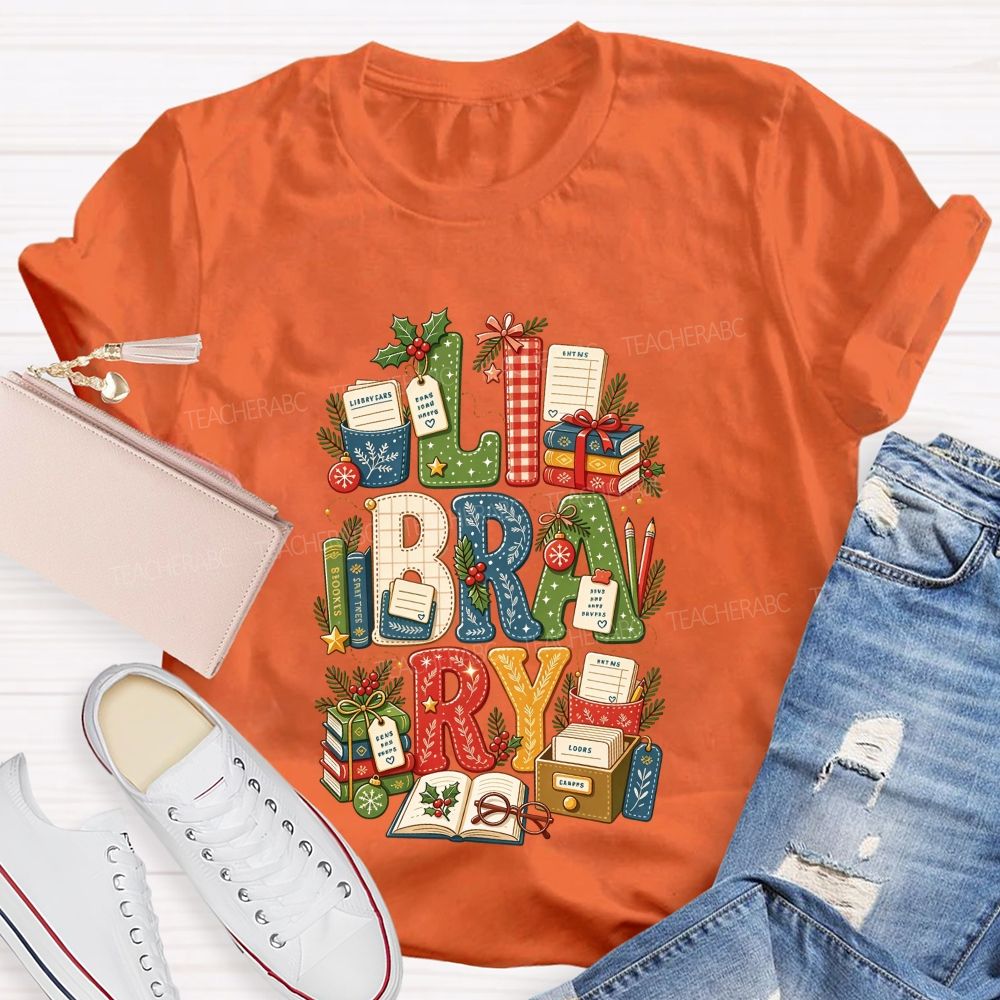 Merry Christmas To All Book Loving Librarians T-shirt
