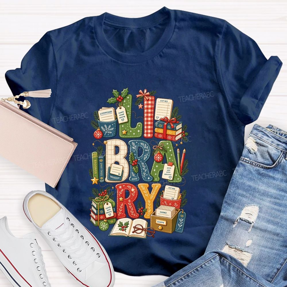 Merry Christmas To All Book Loving Librarians T-shirt