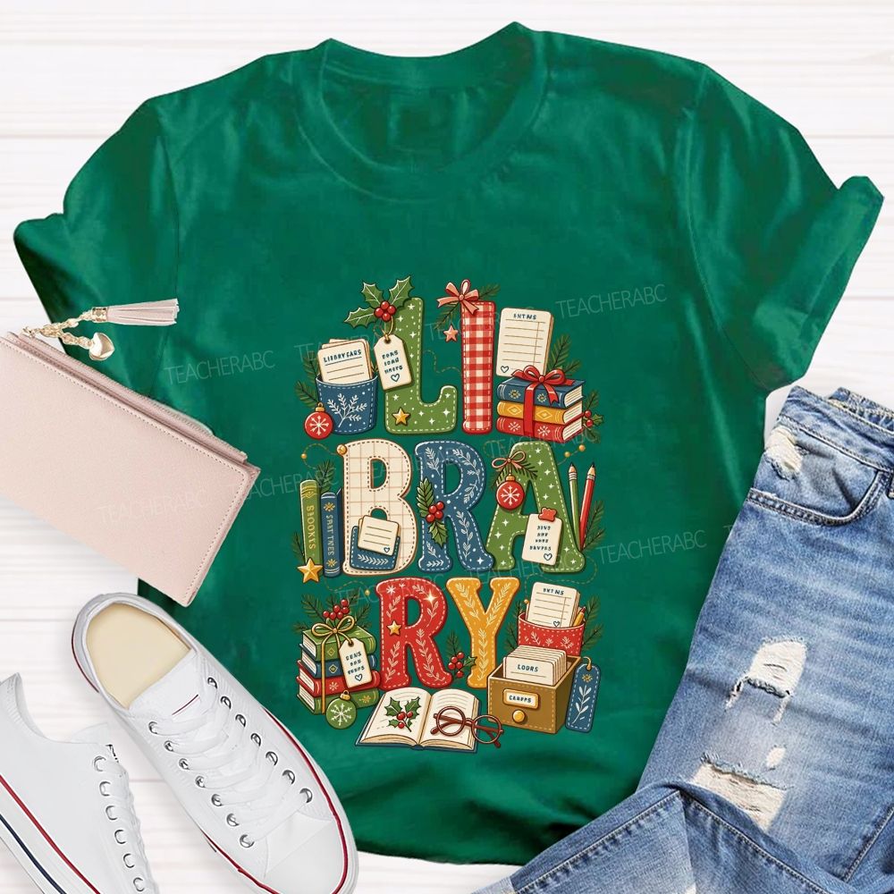Merry Christmas To All Book Loving Librarians T-shirt