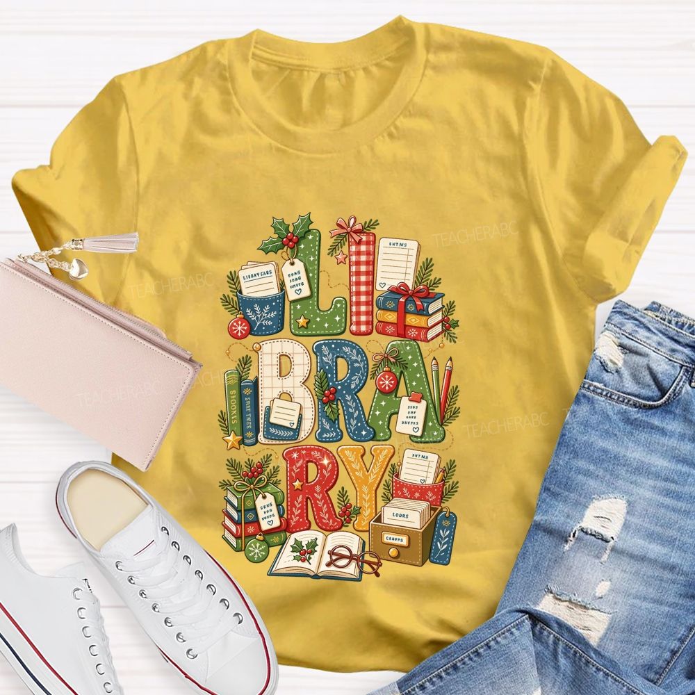 Merry Christmas To All Book Loving Librarians T-shirt