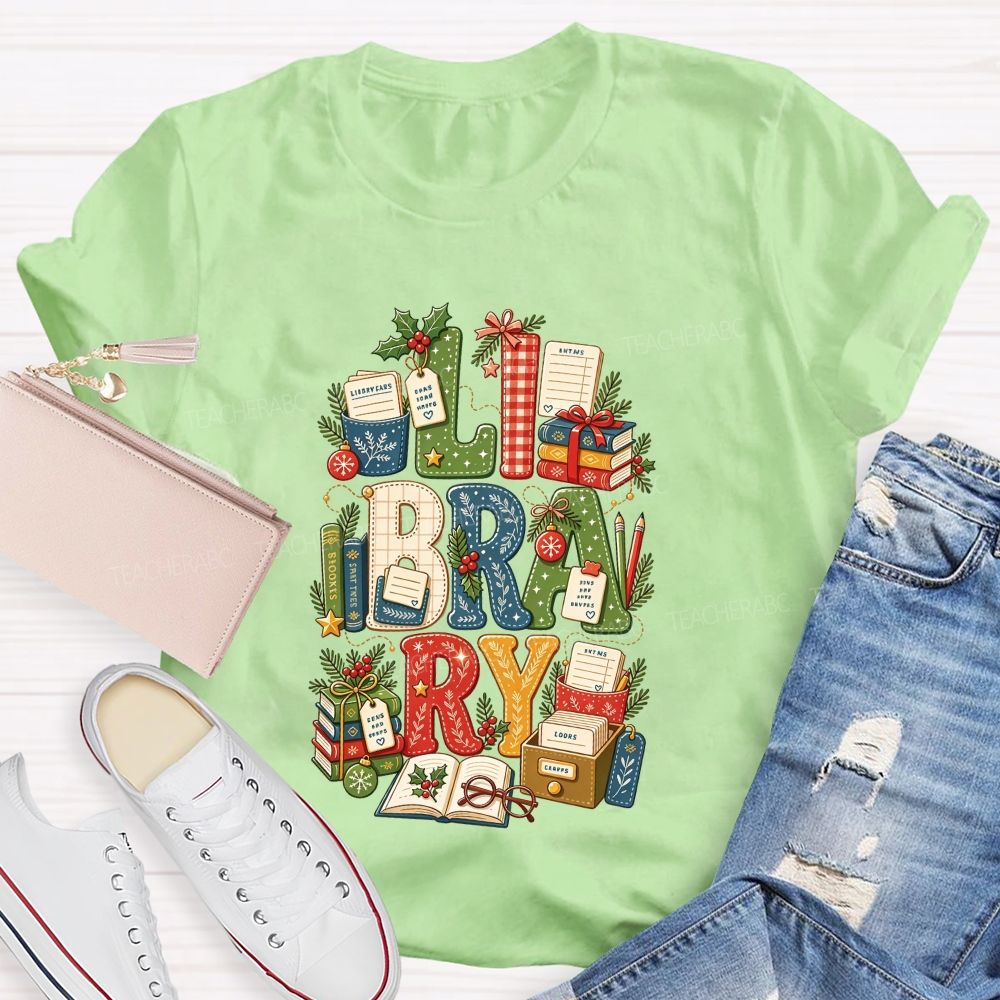 Merry Christmas To All Book Loving Librarians T-shirt