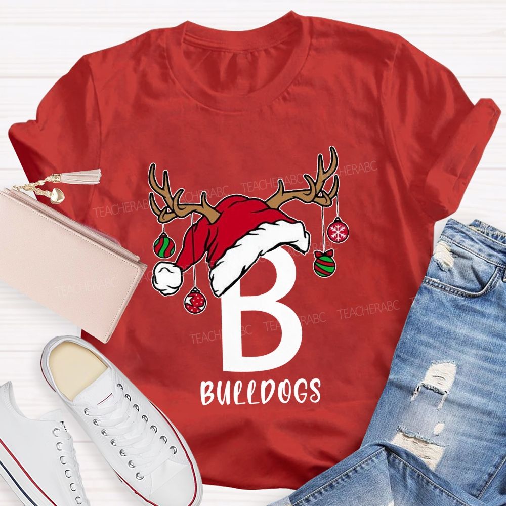 Personalized Name Christmas Light Teacher T-shirt