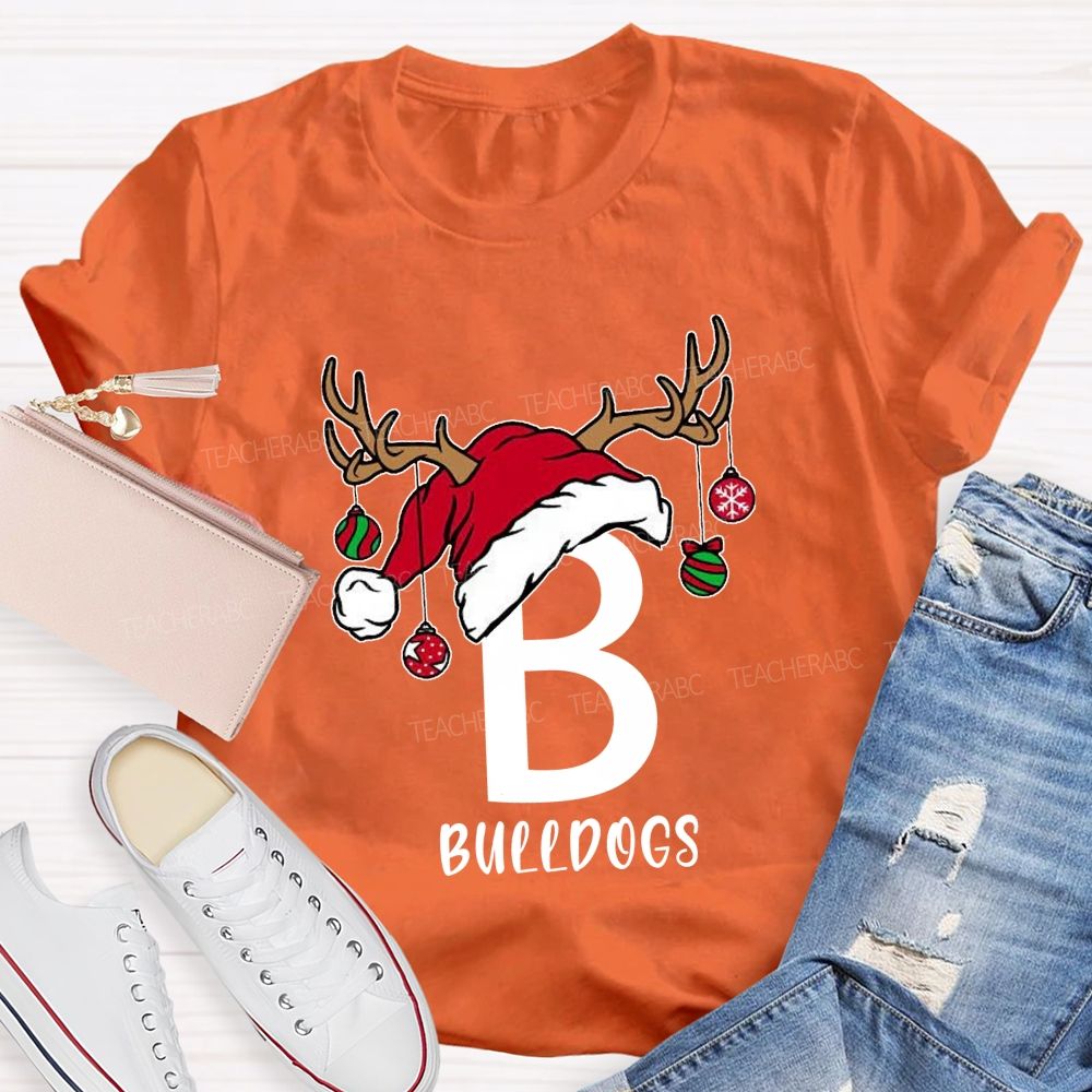 Personalized Name Christmas Light Teacher T-shirt