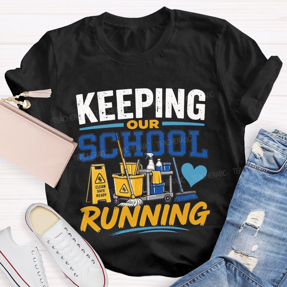 School Custodian Cleaning Crew T-shirt