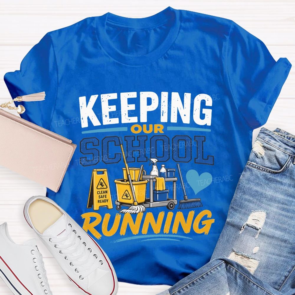School Custodian Cleaning Crew T-shirt