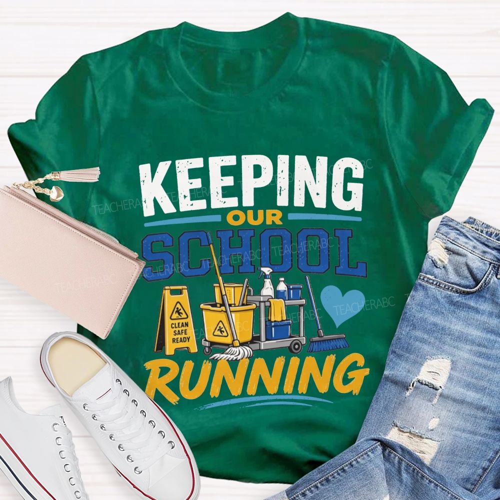 School Custodian Cleaning Crew T-shirt