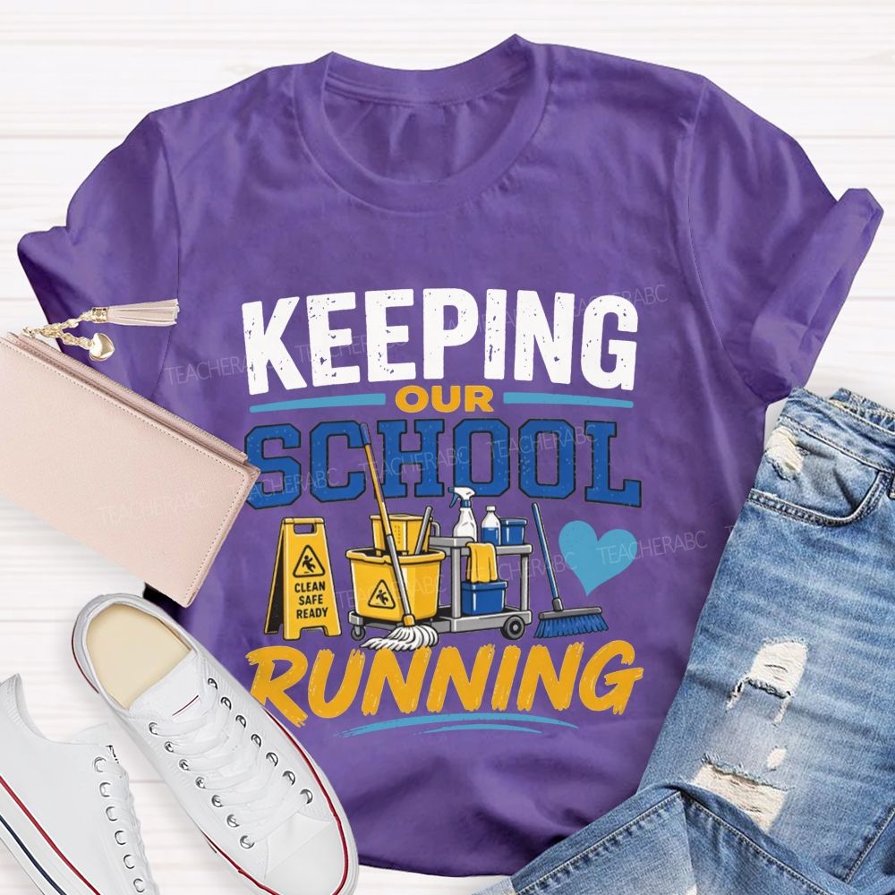 School Custodian Cleaning Crew T-shirt
