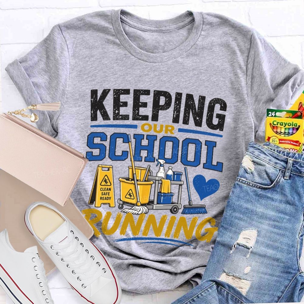 School Custodian Cleaning Crew T-shirt