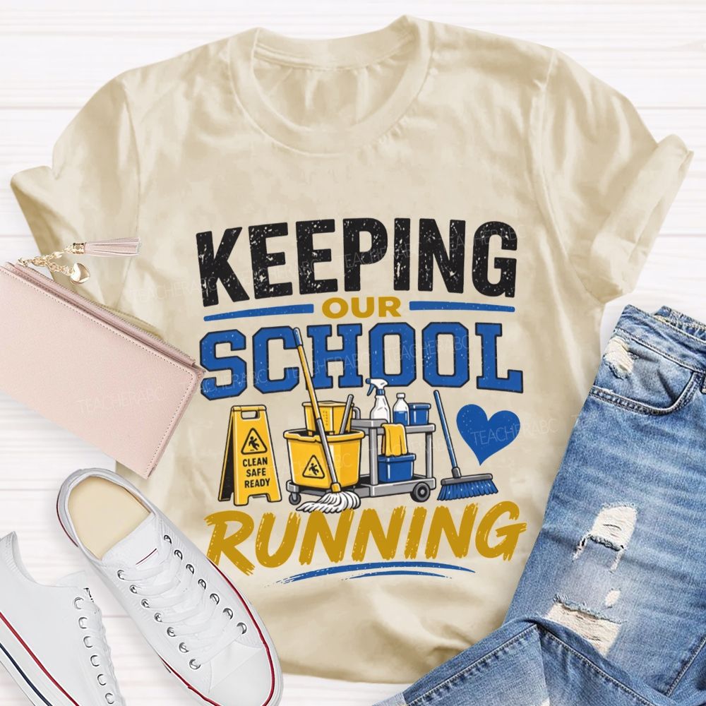 School Custodian Cleaning Crew T-shirt