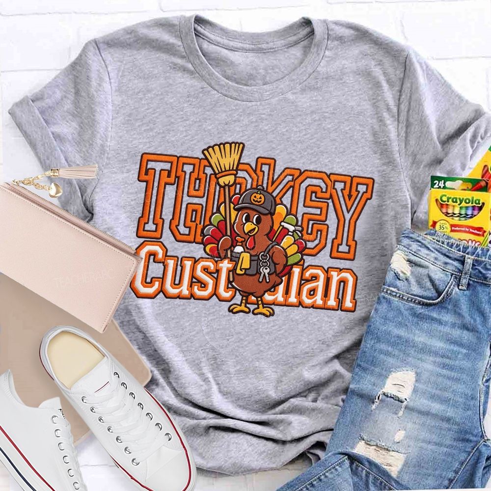 Turkey Custodian Thanksgiving T-shirt