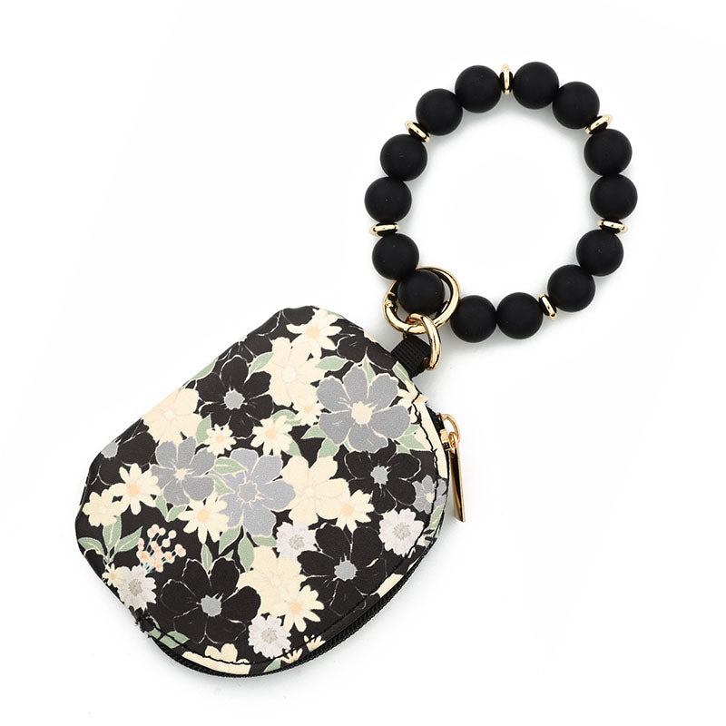 Waterproof Wristlet Half-Circle Card Holder Key Ring