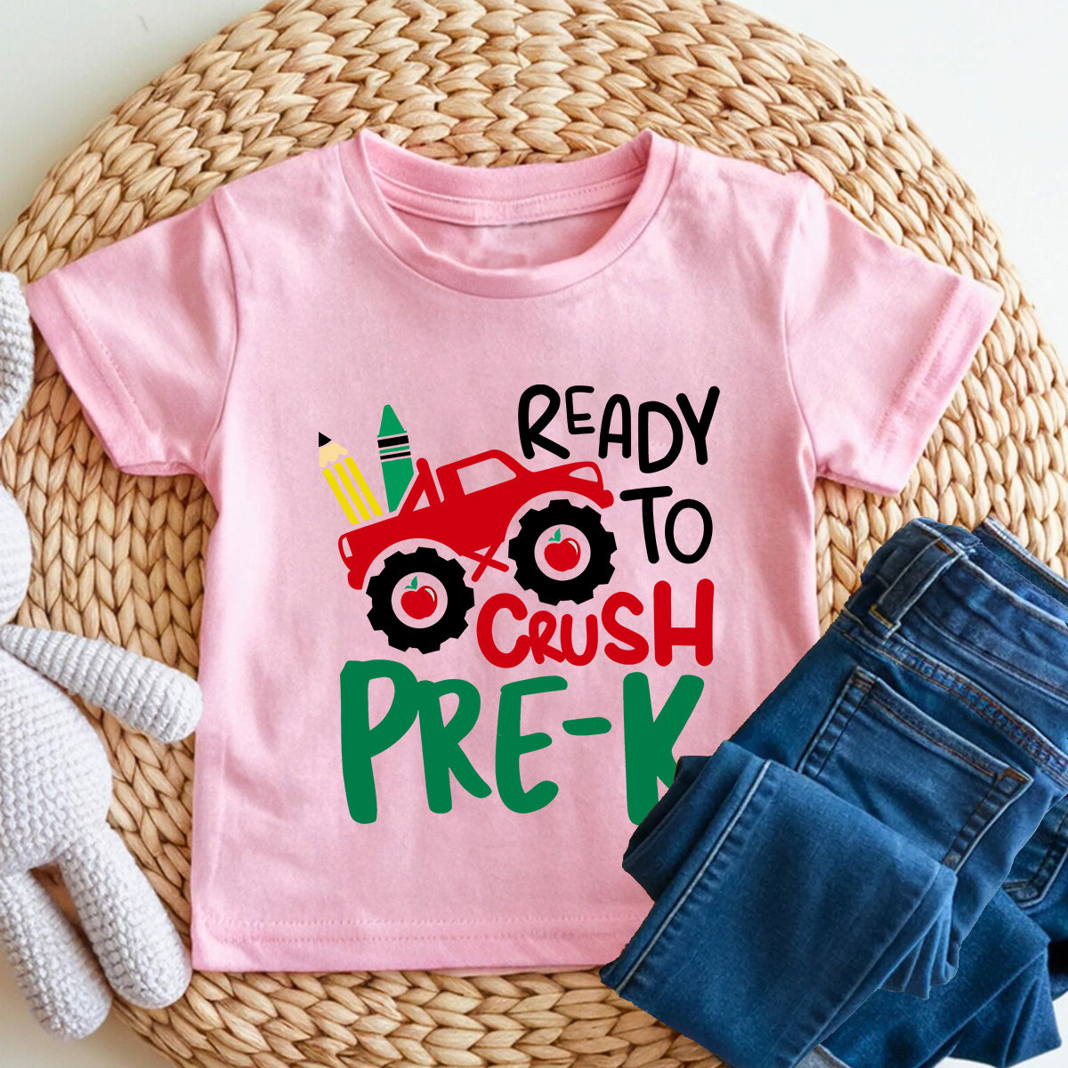 Personalized Grade Ready To Crush Pre-K Toddler T-shirts