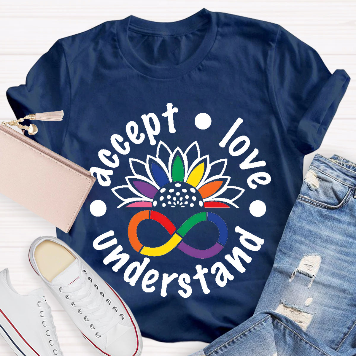 Accept Love Understand Teacher T-Shirt