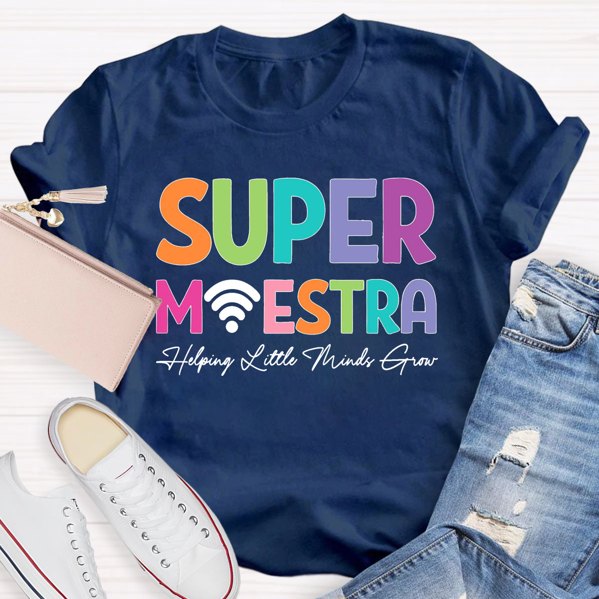 Super Maester Help Little Minds Grow Teacher T-Shirt