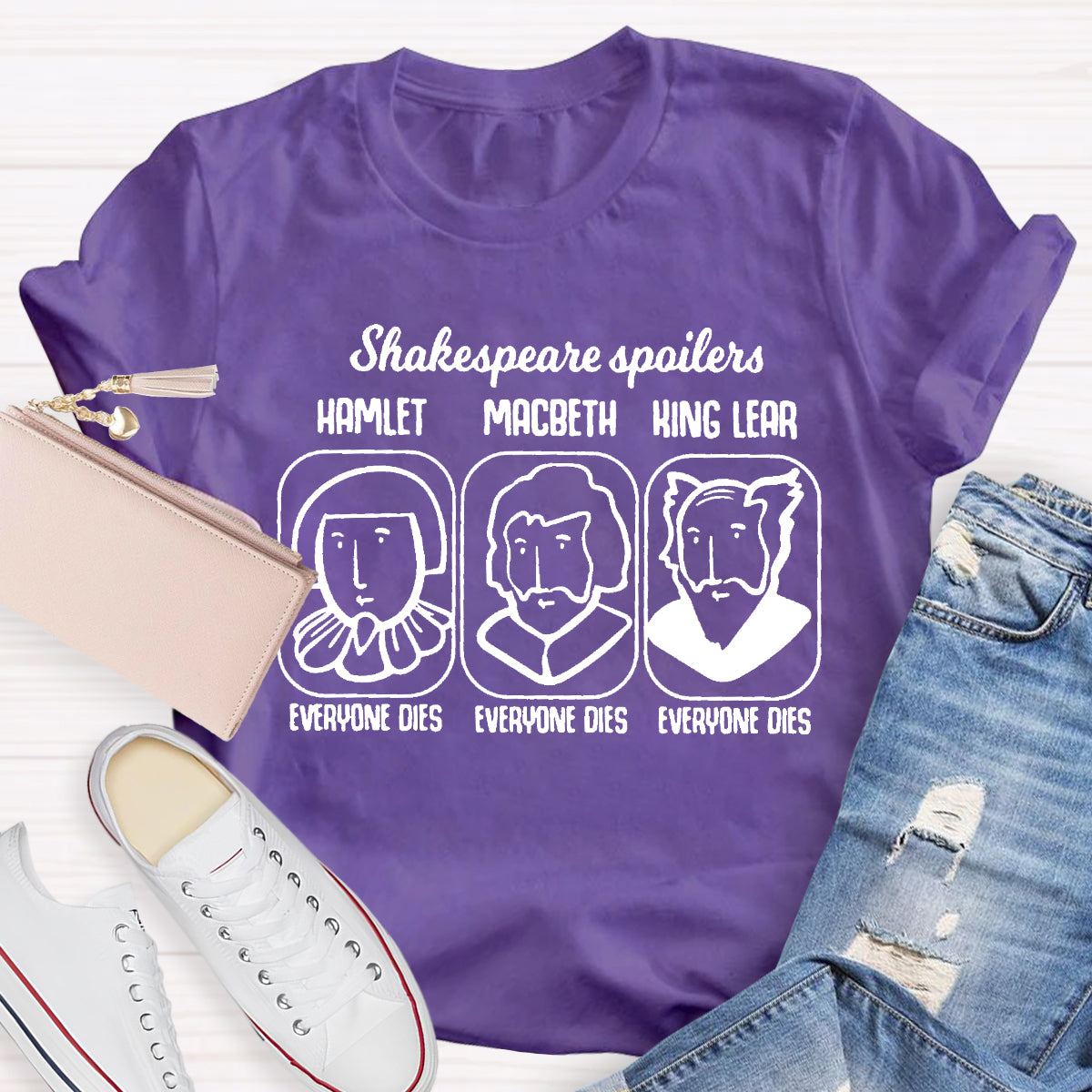 Shakespeare Spoilers Teacher T-Shirt