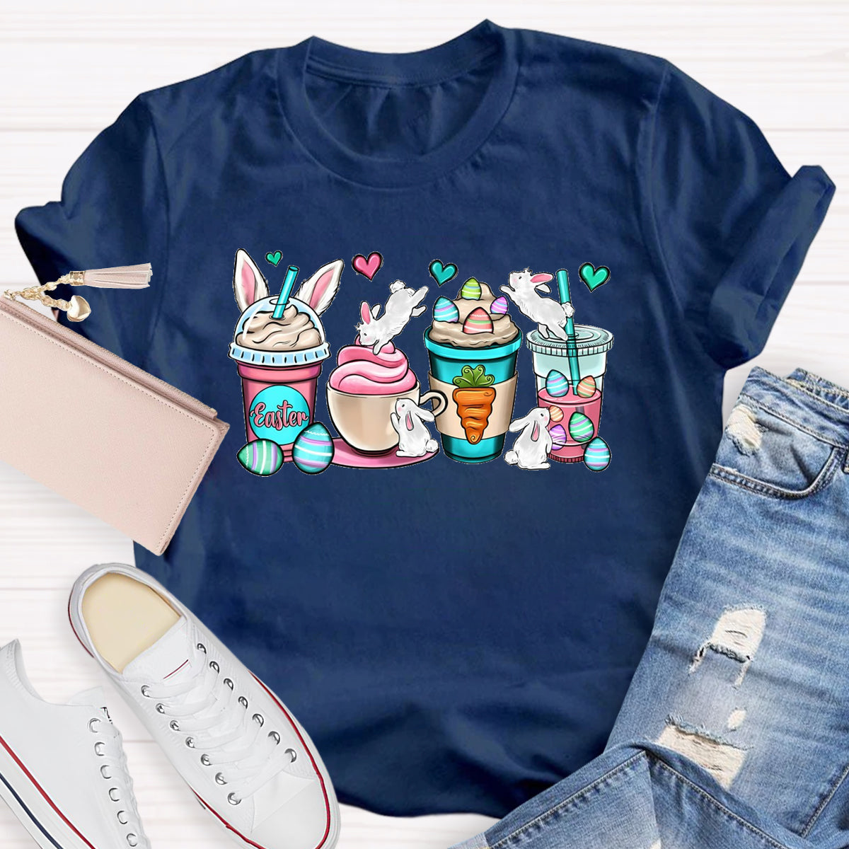 Easter Coffee Cups T-Shirt