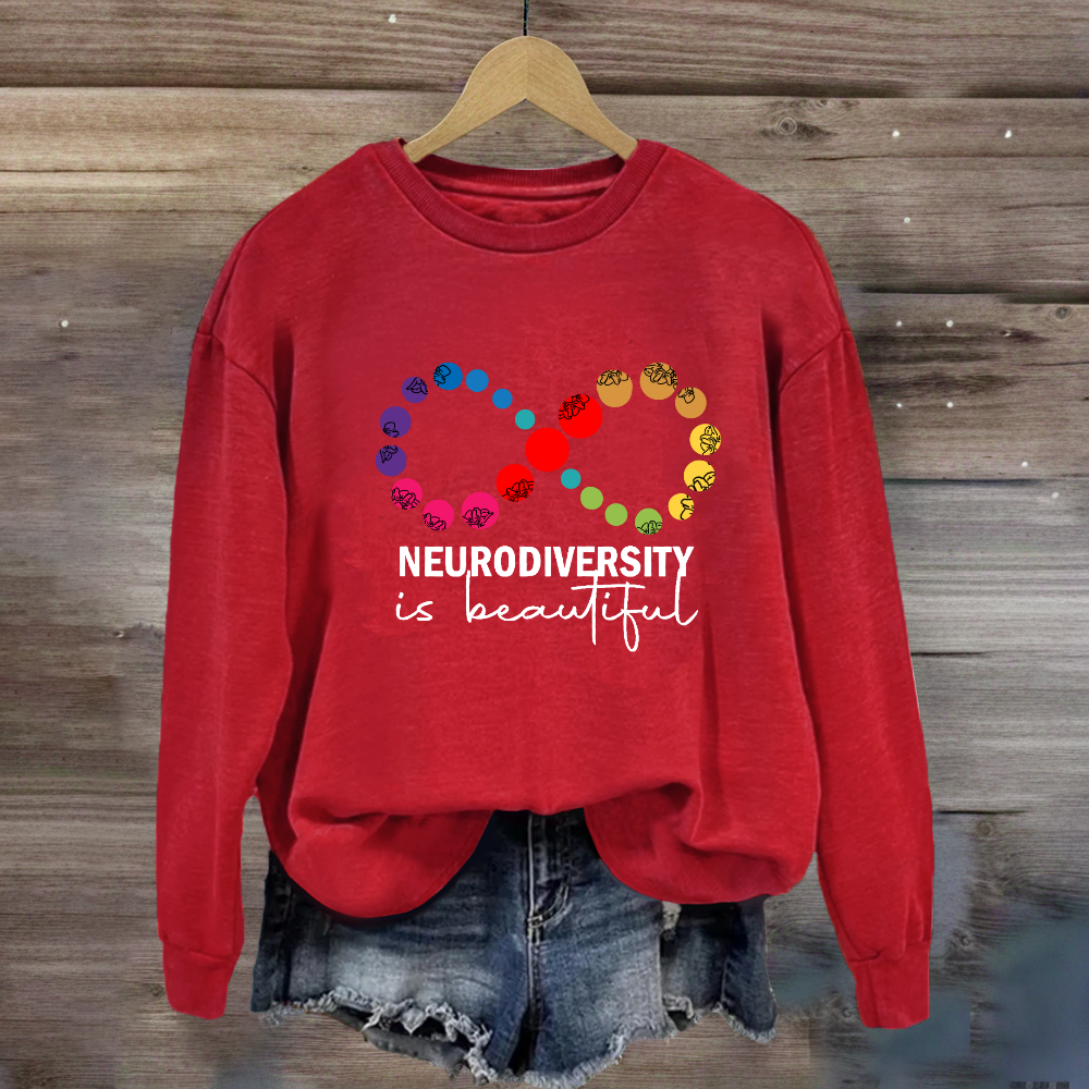 Neurodiversity is Beautiful Infinity Symbol Sweatshirt
