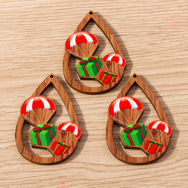 Cute Water Drop Santa Claus Elk Tree Gift Ornament