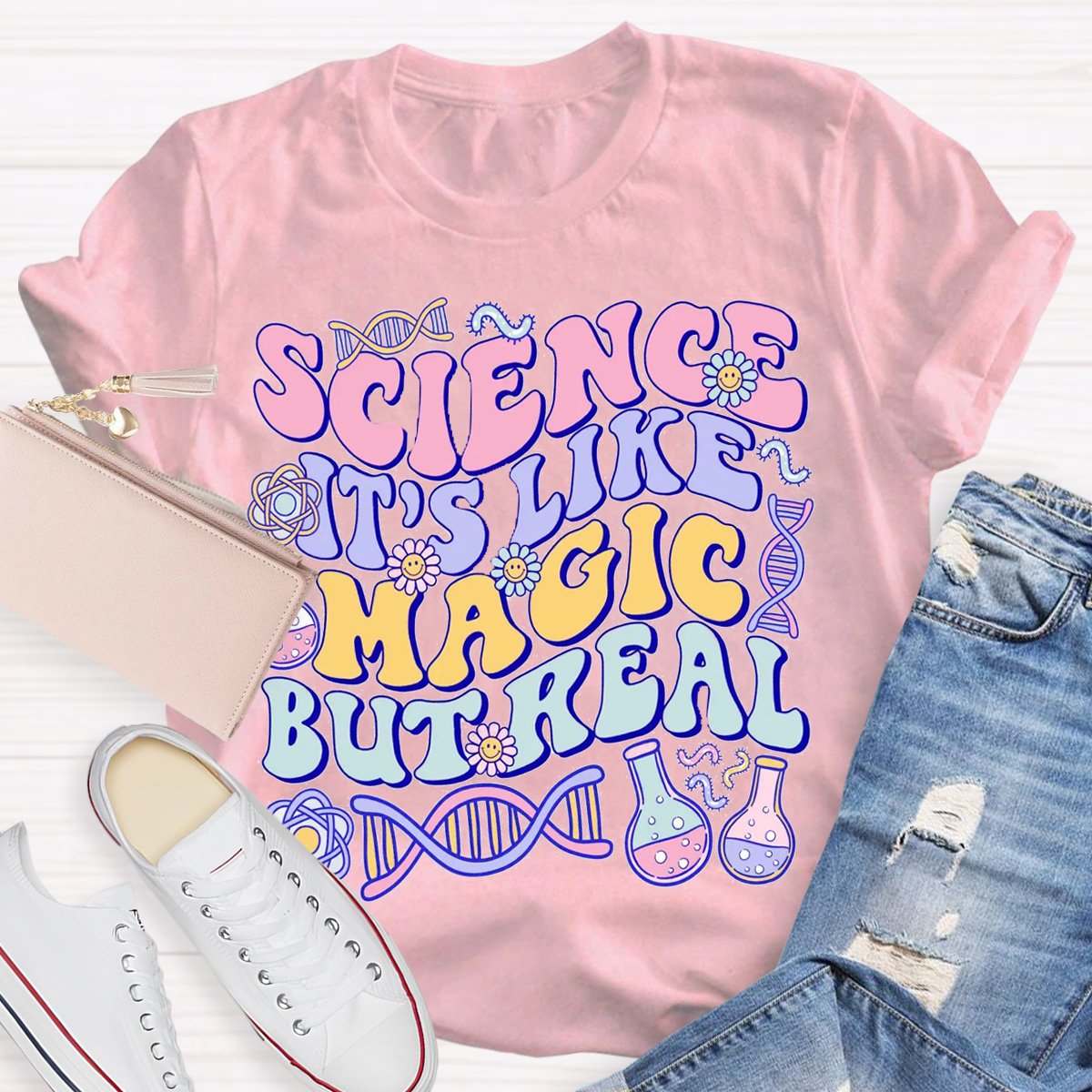 Science Like Magic But Real Science Teacher Shirt