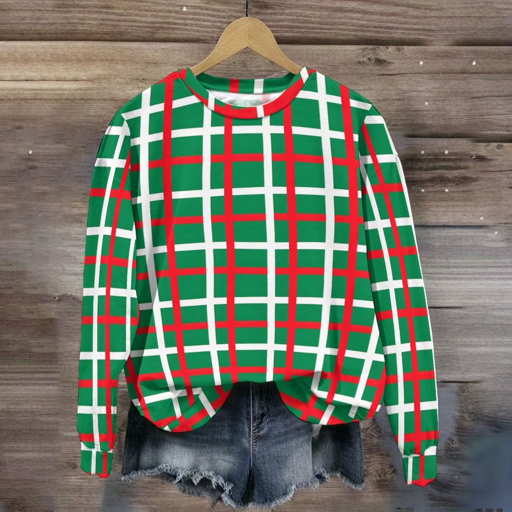 Christmas Vibes Green Sweatshirt