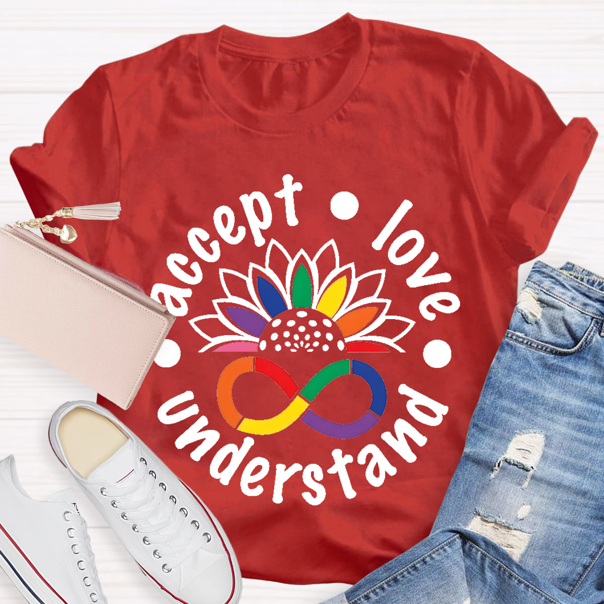 Accept Love Understand Teacher T-Shirt