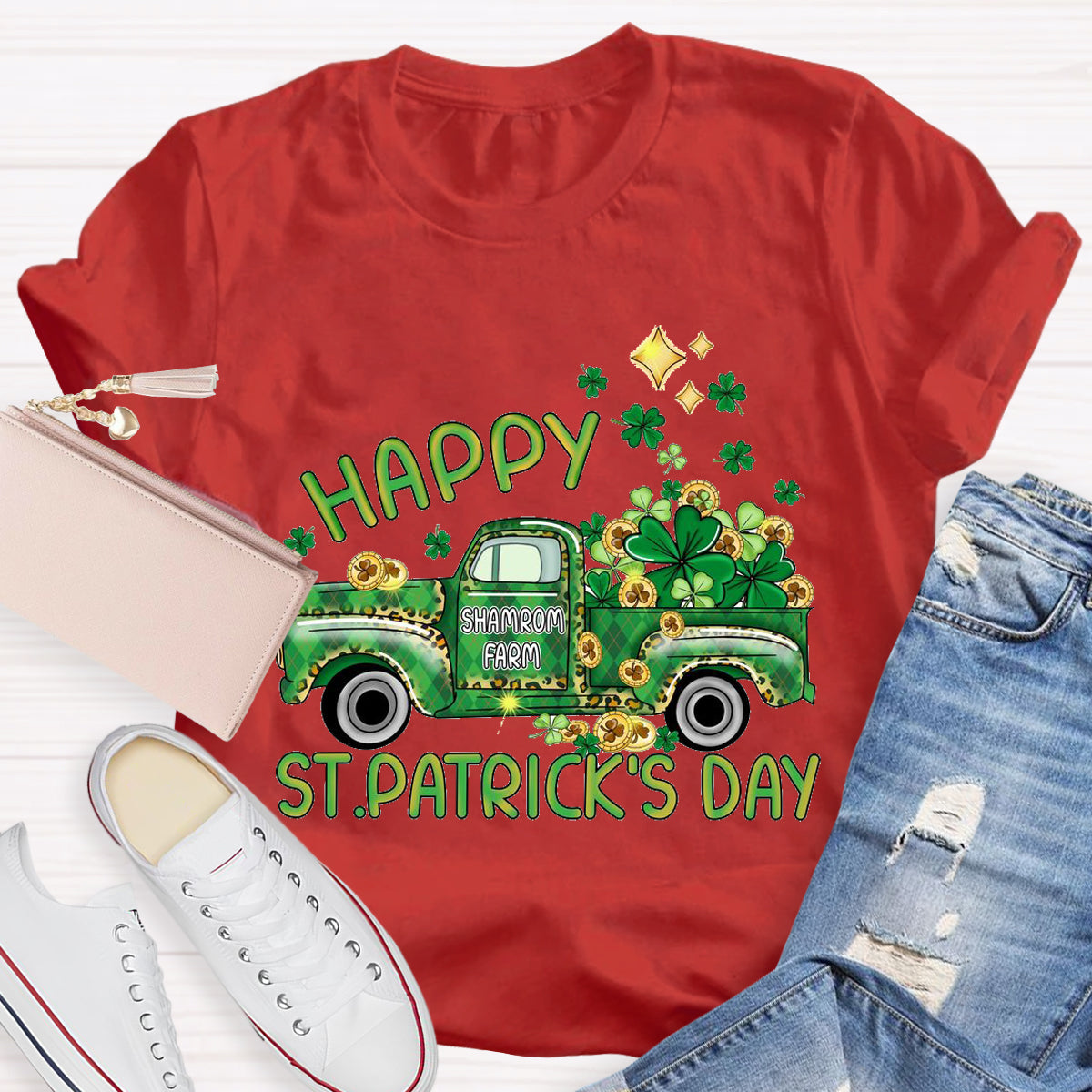 Happy St.Patrick's Day Shamrock Farm T-Shirt