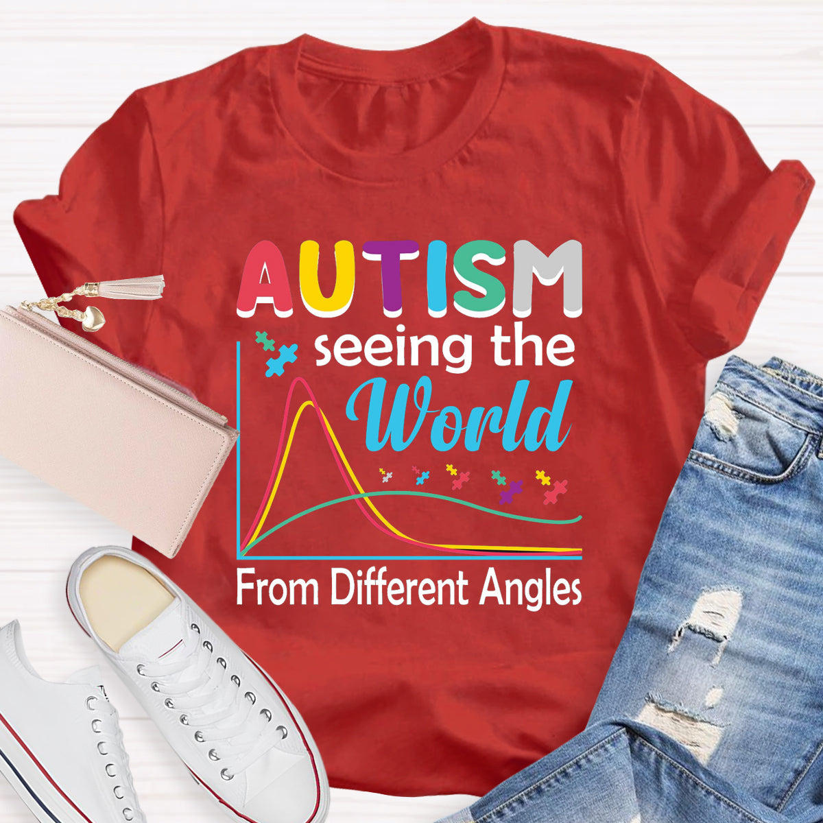 Autism Seeing The World From Different Angles T-Shirt