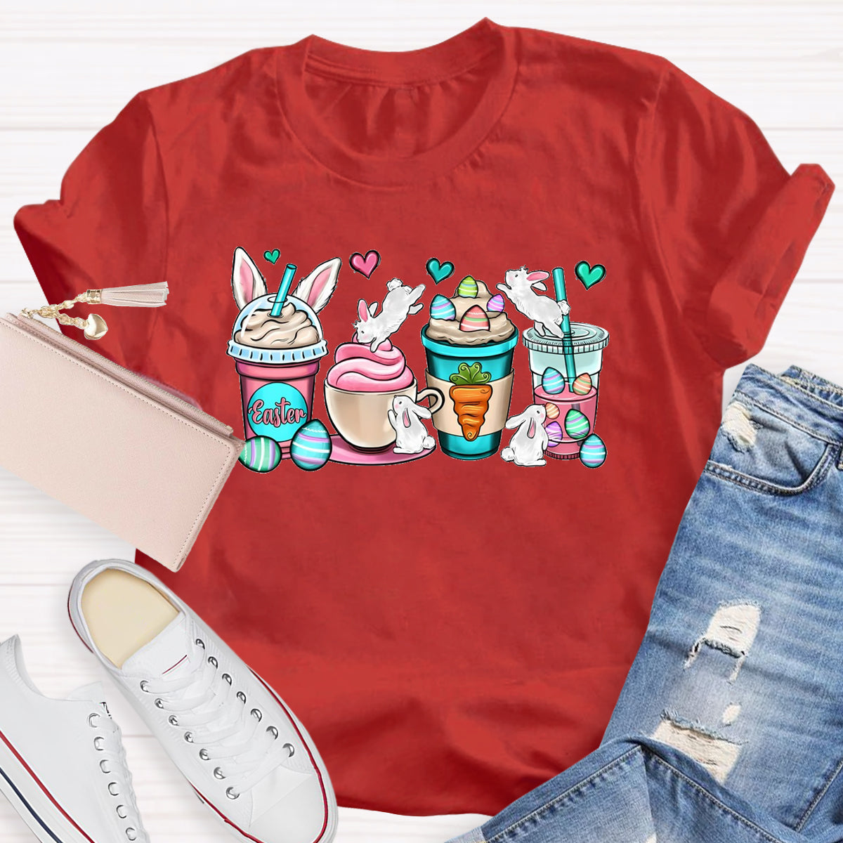 Easter Coffee Cups T-Shirt