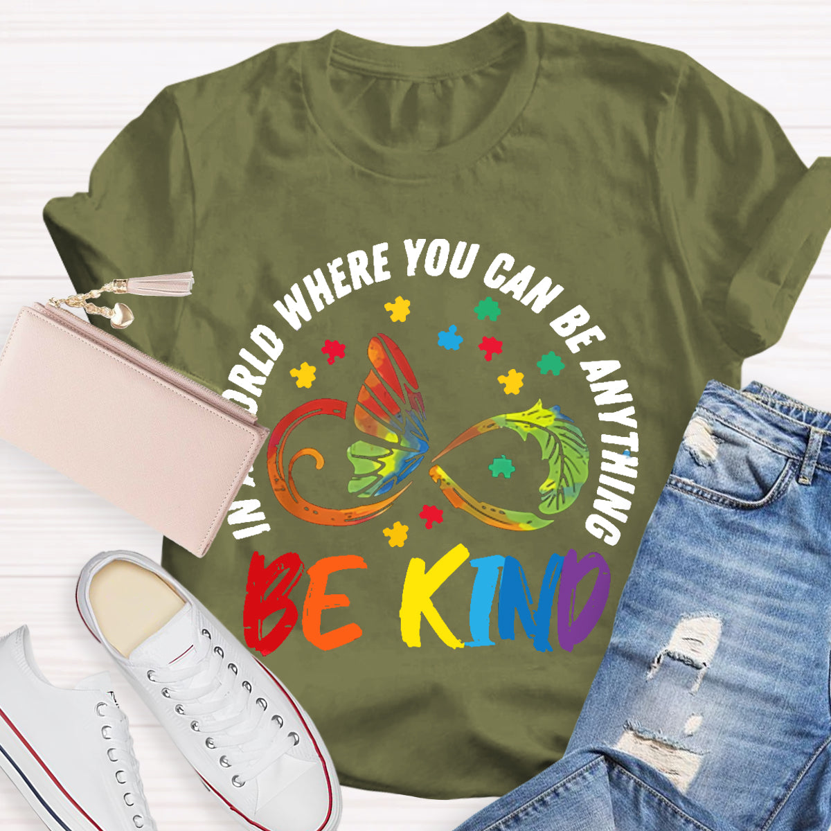 You Can Be Anything Be Kind Teacher T-Shirt