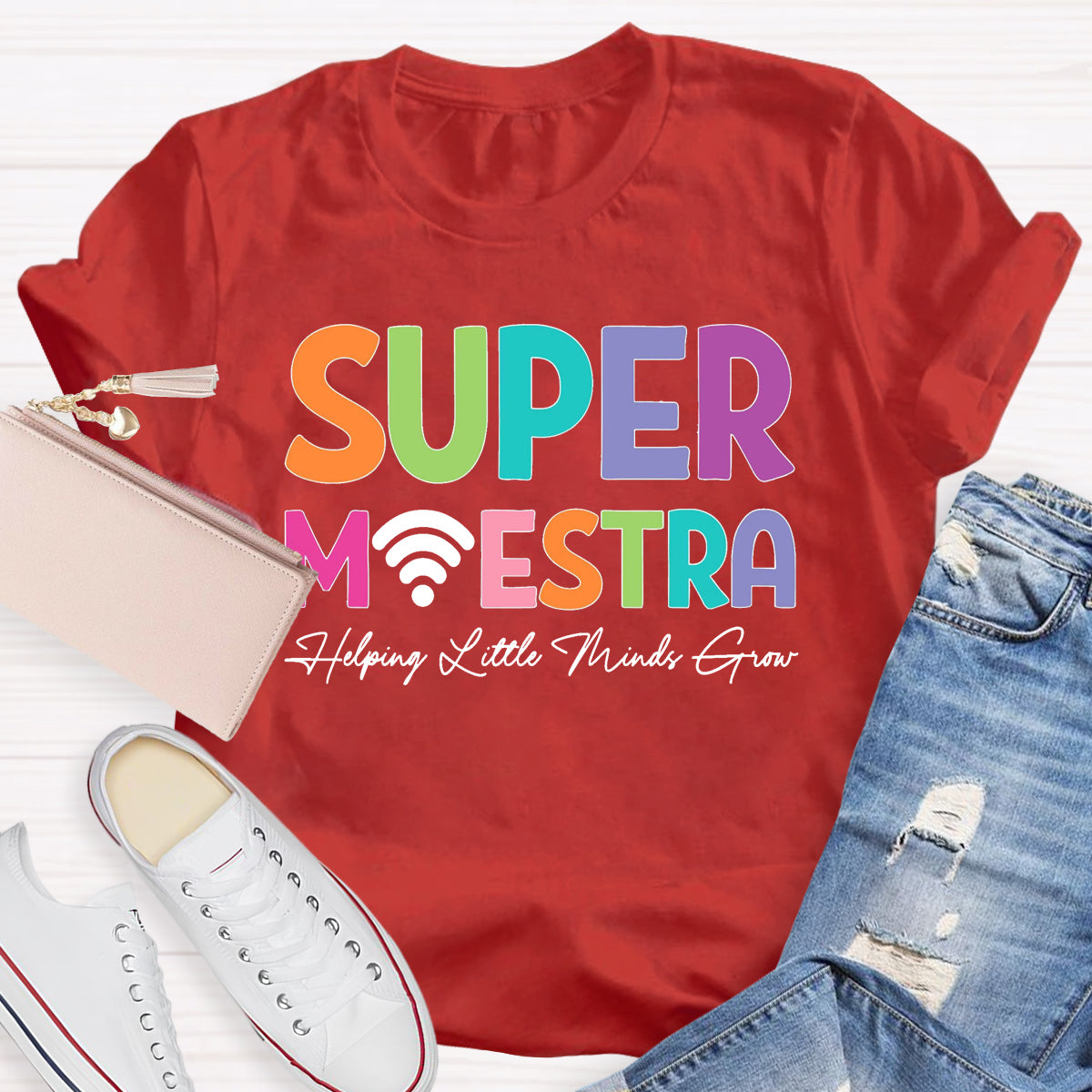 Super Maester Help Little Minds Grow Teacher T-Shirt