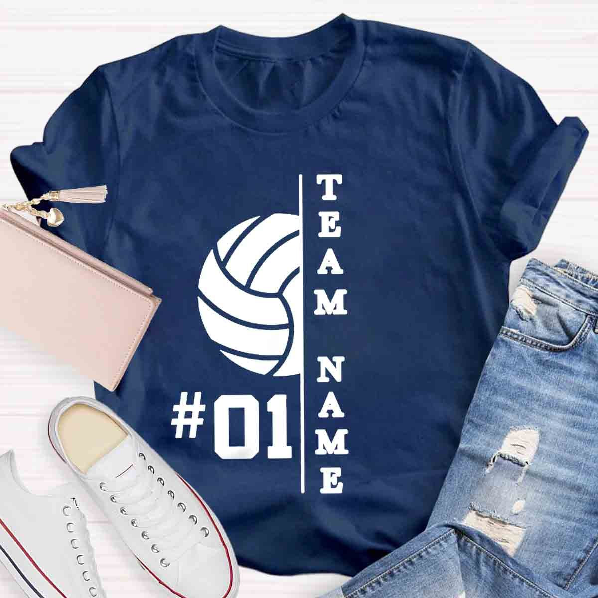 Personalized Team Name And Number T-Shirt