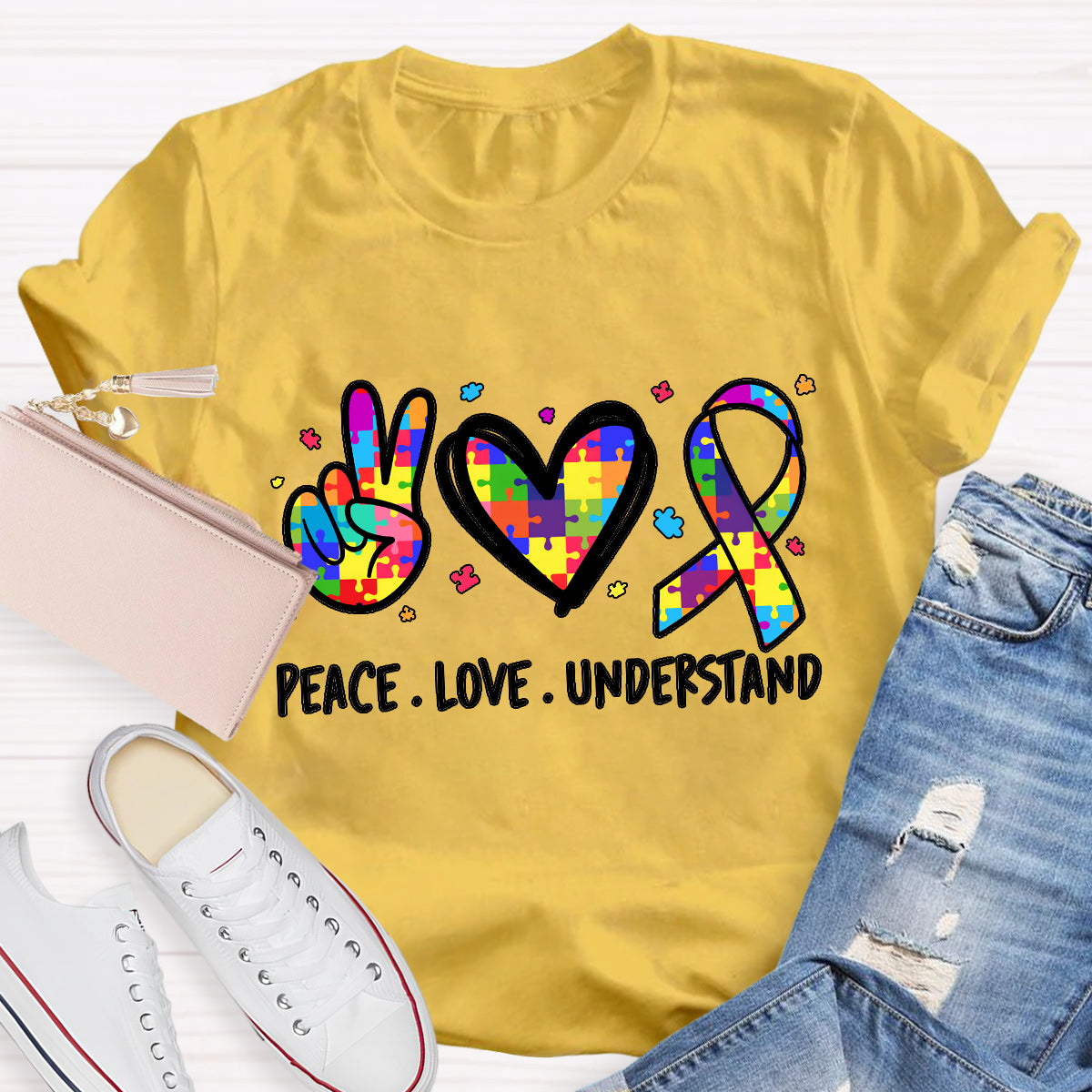 Peace Love Understand Teacher T-Shirt