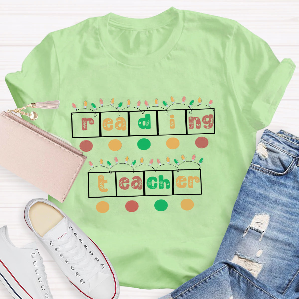 Christmas Reading Teacher T-Shirt