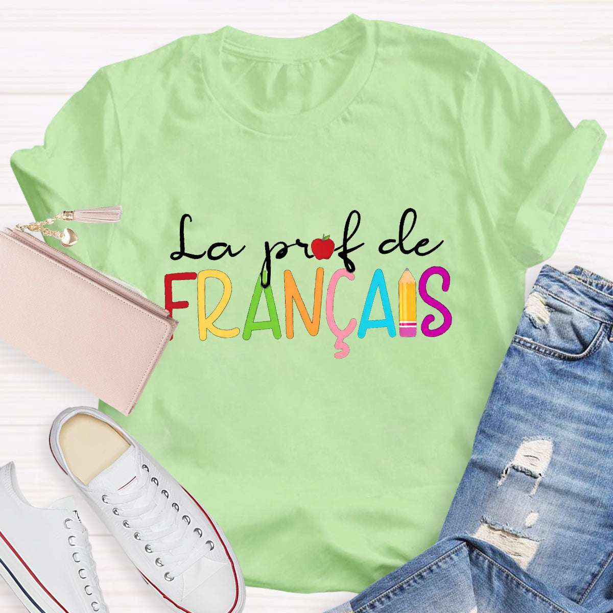 La Prof De Francais French Teacher T-Shirt