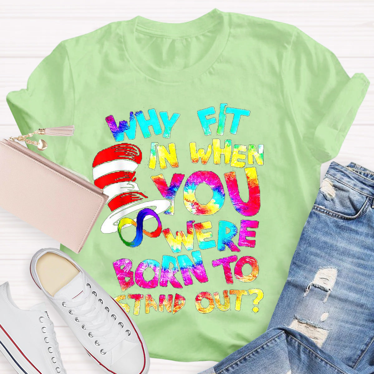 Born To Stand Out Teacher T-Shirt