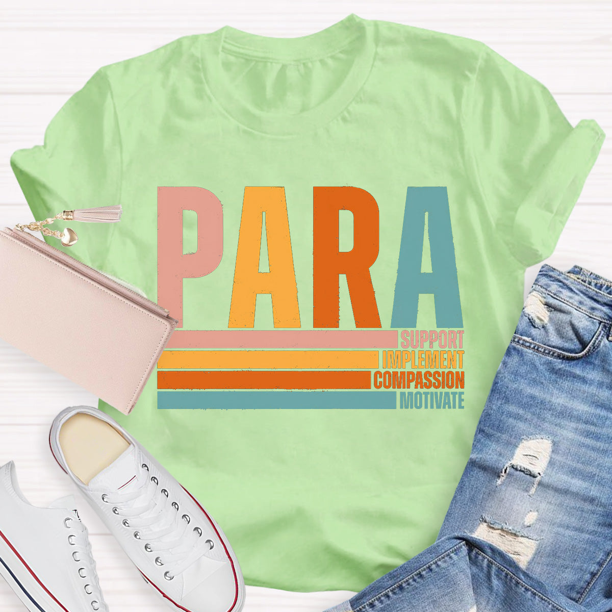 Support And Motivate Teacher T-Shirt