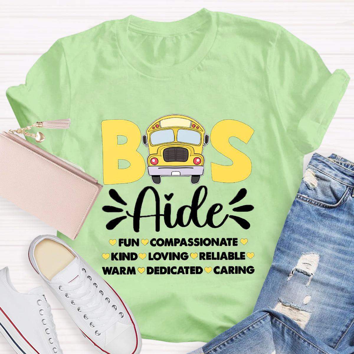 Bus Aide Fun Compassionate T-Shirt