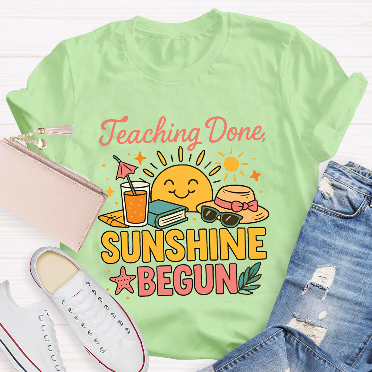 Teaching Done Sunshine Begun T-Shirt