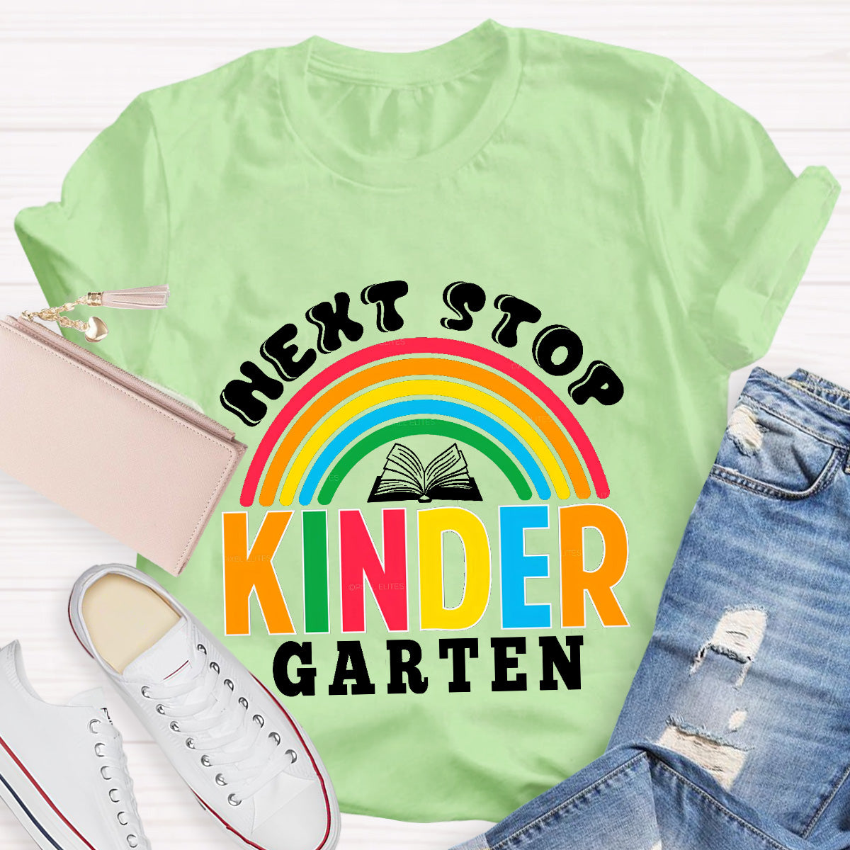 Personalized Grade Next Stop Kinder Garten Teacher T-Shirt