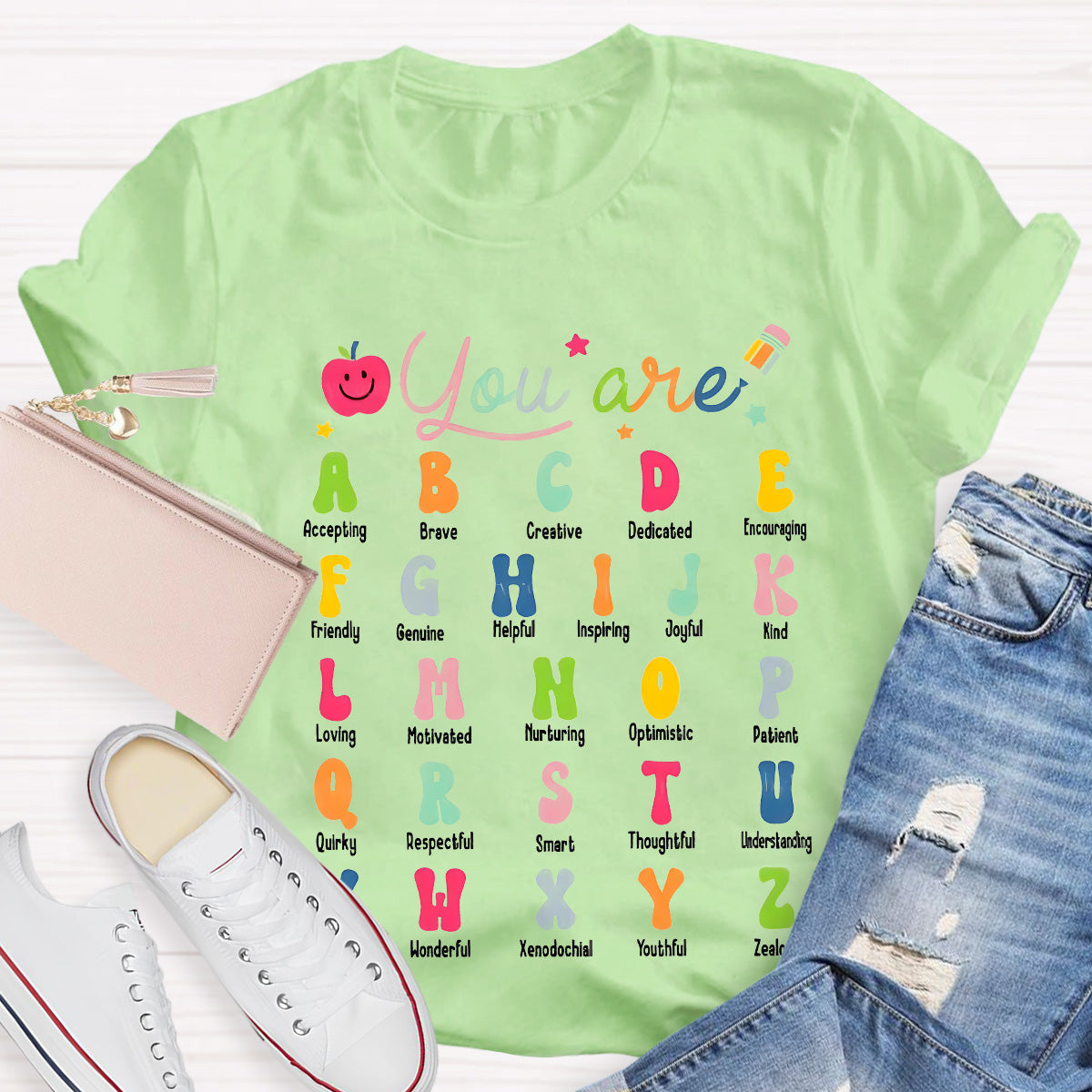You Are Accepting Brave Teacher T-Shirt
